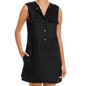 Equipment Femme Linen Dress Military Style